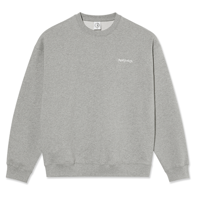 Polar Skate Co Crewneck Surf Logo Heather Grey