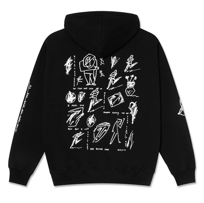 Polar Skate Co Hoodie Sad at times Black