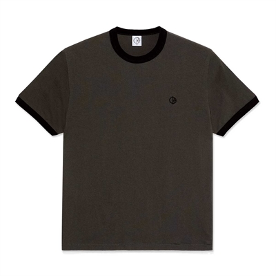 Polar Skate Co Ringer Tee Dirty Black / Black