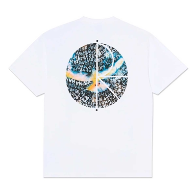 Polar Skate Co Tee Fill Logo Searching For Peace White