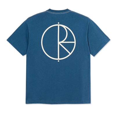 Polar Skate Co T-shirt Contrast Stroke Grey Blue