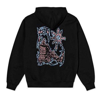 Polar Skate Co Hoodie Dave Lovely Day Black