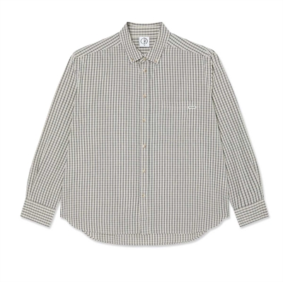 Polar Skate Co Ben L/S Shirt Ivory Check