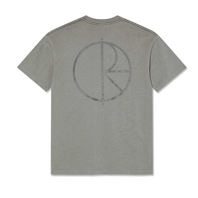 Polar Skate Co Contrast tee Stroke Logo Grey