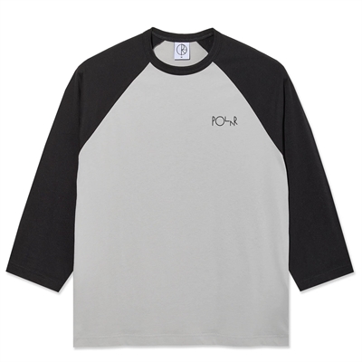 Polar Skate Co 3/4 Sleeve Tee Black / Silver