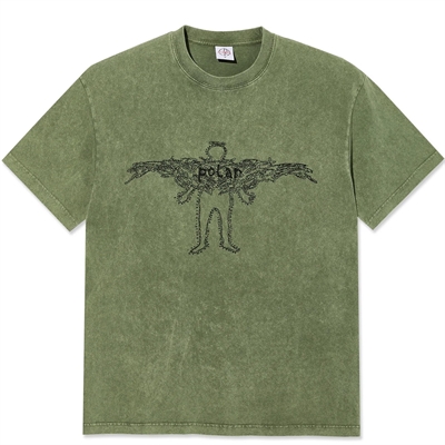 Polar Skate Co Acid Tee Soul Army Green