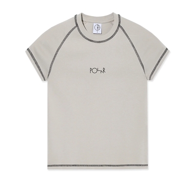Polar Skate Co Baby Tee Script Logo Grey / Black