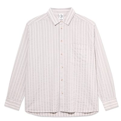 Polar Skate Co Bart LS Shirt Grey Stripe