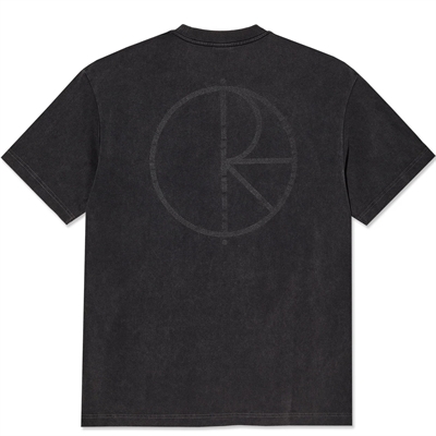 Polar Skate Co Contrast Tee Stroke Logo Silver Black / Black
