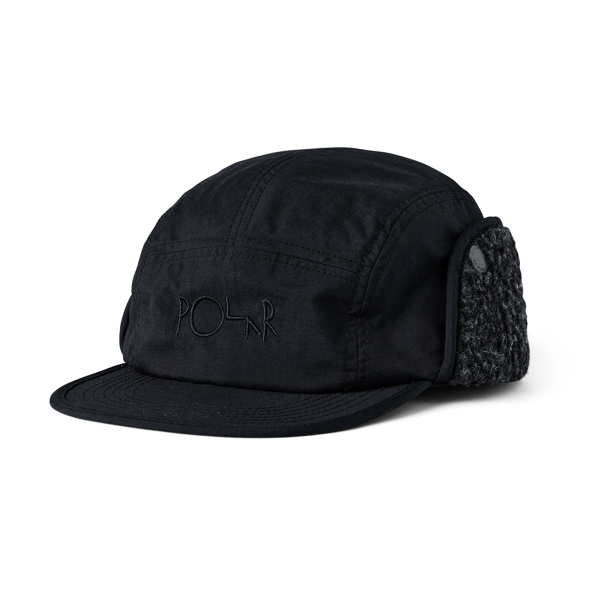Polar Skate Co Sherpa Flap Cap Black