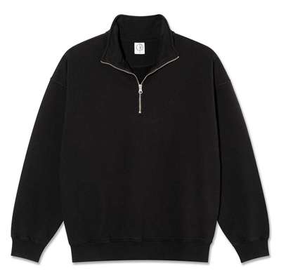 Polar Skate Co Halfzip Sweat Frankie Black