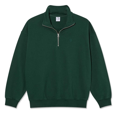 Polar Skate Co Halfzip Sweat Frankie Dark Emerald