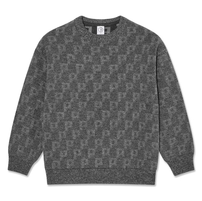 Polar Skate Co Sweater George P pattern Grey