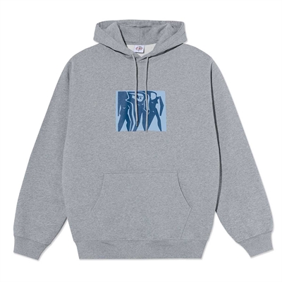 Polar Skate Co Dave Hoodie Cut Outs Heather Grey