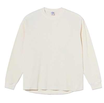 Polar Skate Co Dylan LS Tee Waffle Ivory 