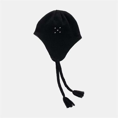 Pop Trading Company Reversible Earflap Beanie Black / Charcoal
