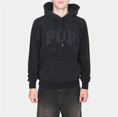 Pop Trading Company Arch Hooded Sweat Black Fleece