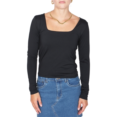 Rosemunde Tee Billie l/s 100437 Black