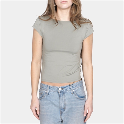 Rosemunde Billie Reversible Capsleeve Short Top Dried Sage