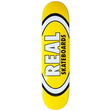 Real Skateboard Deck Classic Oval Yellow 8,06