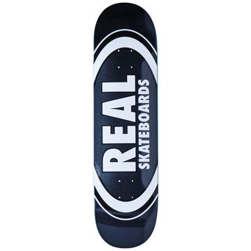 Real Skateboard Deck Classic Oval Black 8,25