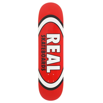 Real Skateboard Deck Classic Oval Red 8,12