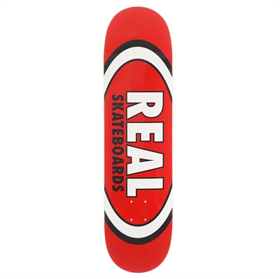 Real Skateboard Deck Classic Oval Red 8,12