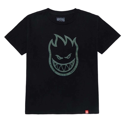 SPITFIRE Junior T-shirt S/S Bighead Black / olive