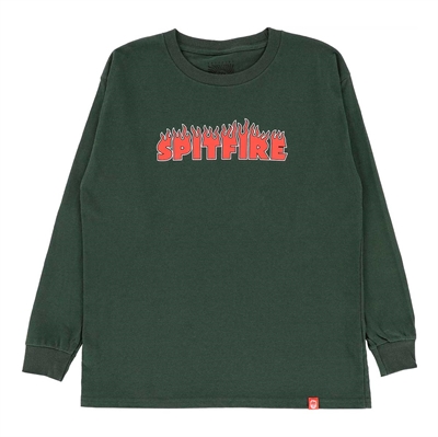 SPITFIRE Junior T-shirt L/S Demonseed Forest green