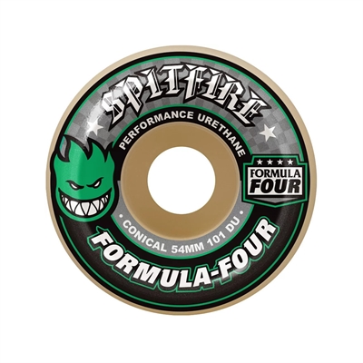 Spitfire Wheels FORMULA FOUR CONICAL 101 DURO green /grey