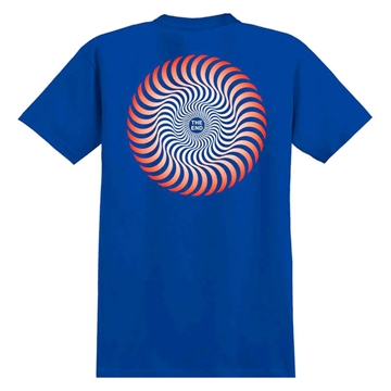 Spitfire T-shirt s/s Classic Swirl Royal Blue / Red