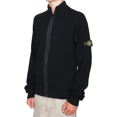 Stone Island jr. Knit Cardigan 811641860 V0029 Black