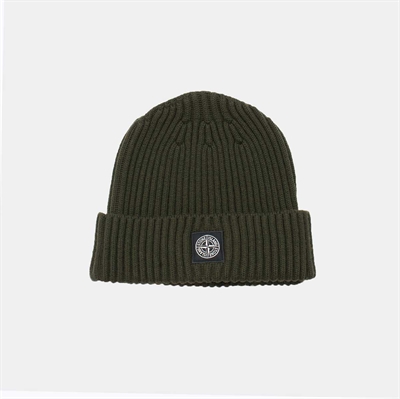 Stone Island Jr. Beanie Rib Army Green