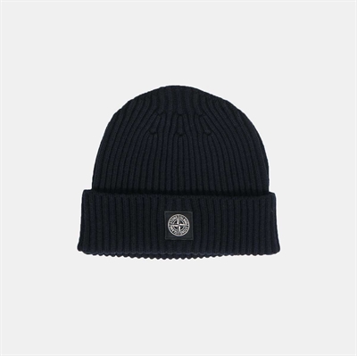 Stone Island Jr. Beanie Rib Navy Blue