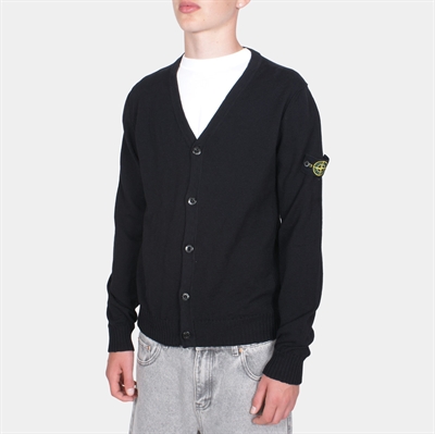 Stone Island jr. Knit Cardigan V0029 Black