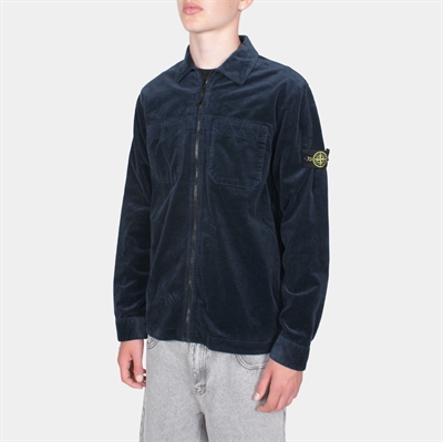 Stone Island Jr. Overshirt Corduroy Navy Blue