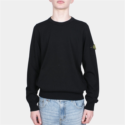 Stone Island Jr. Knit Sweater Black