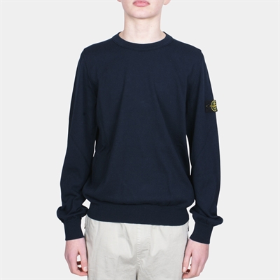 Stone Island Jr. Knit Sweater Navy Blue