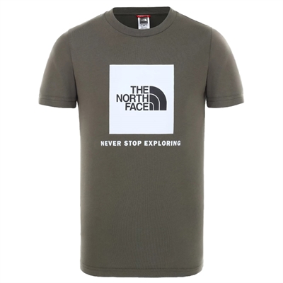 The North Face T-shirt Box NEW TAUPE GREEN/TNF WHITE