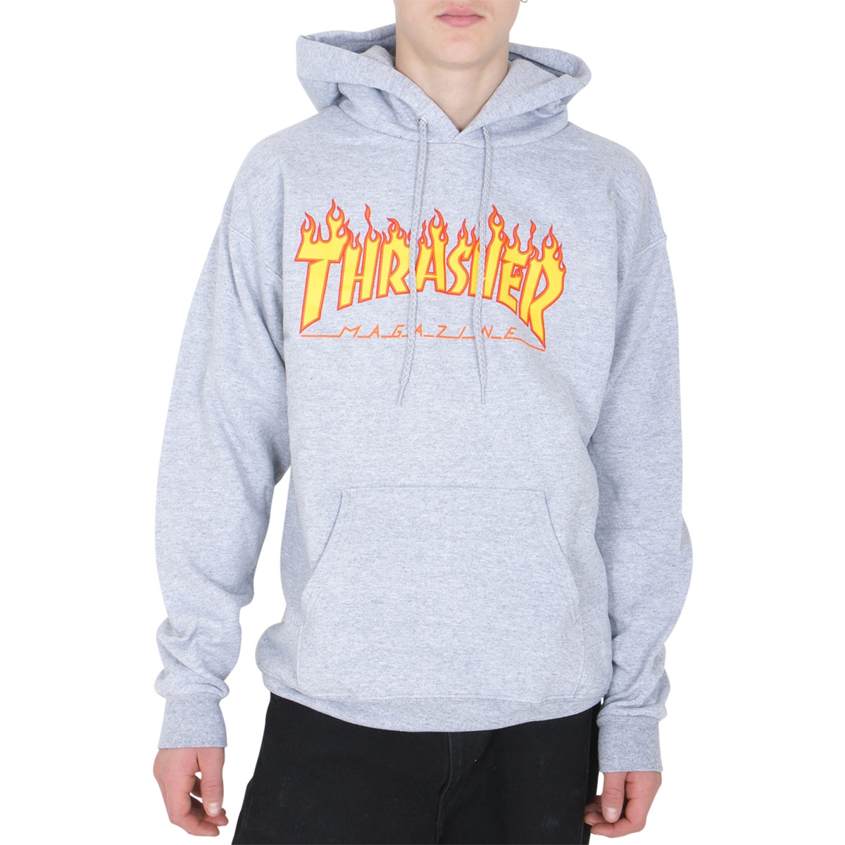 Thrasher Hoodie Flame Grey