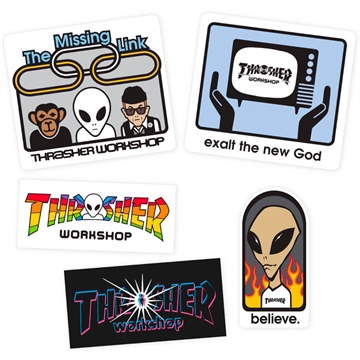 Thrasher x AWS Stickers 5-Pack