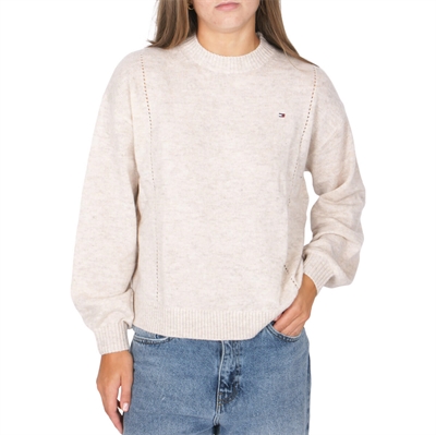 Tommy Hilfiger Girls Sweater Essential Soft Wool 07801 Merino Melange