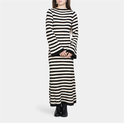 Twist & Tango Althea Knitted Dress Black Stripe Beige