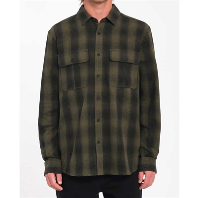 Volcom Flannel Shirt Shadowstone Wintermoss