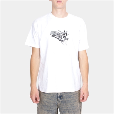 Volcom Kut N Rip LSE SS Tee White