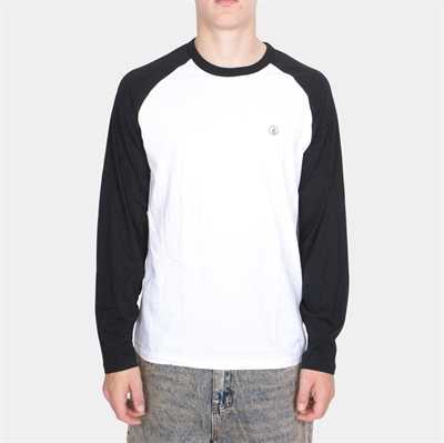 Volcom Pen BSC LS tee raglan White / Black