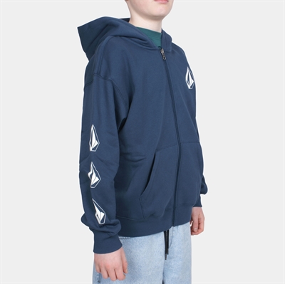 Volcom Junior Zip Hoodie Iconic Stone  DBL