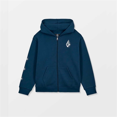 Volcom Junior Zip Hoodie Iconic Stone  DBL