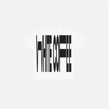 White Coffee Front Stretch Tee Hvid