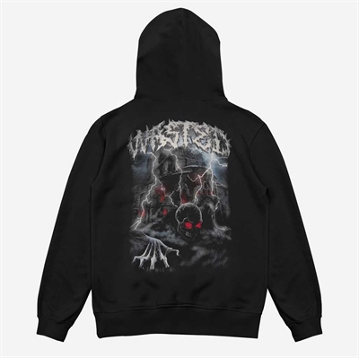 Wasted Paris HOODIE ZIP UNDEAD - BLACK